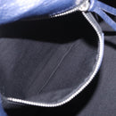 BALENCIAGA Classic Envelope Shoulder Bag Leather Navy Silver 319376 Auth 189069V-25