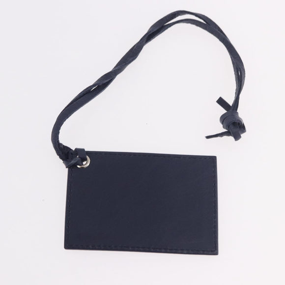 BALENCIAGA Classic Envelope Shoulder Bag Leather Navy Silver 319376 Auth 189069V