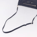 BALENCIAGA Classic Envelope Shoulder Bag Leather Navy Silver 319376 Auth 189069V-7