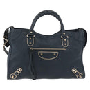 BALENCIAGA Classic Metallic Edge City Leather 2way Green 115748 Auth 189070SM-13