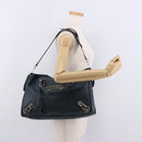 BALENCIAGA Classic Metallic Edge City Leather 2way Green 115748 Auth 189070SM-27