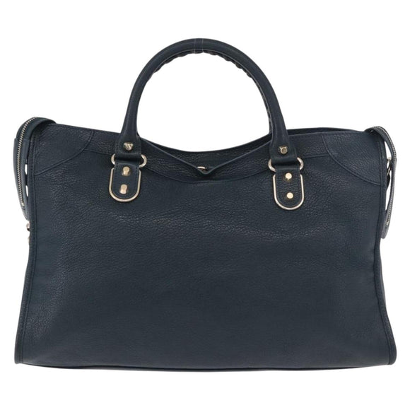 BALENCIAGA Classic Metallic Edge City Leather 2way Green 115748 Auth 189070SM