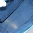 CHANEL Matelasse Chain Shoulder Bag Leather 2way Blue Silver CC Auth 189071M-9