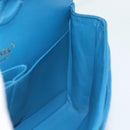 CHANEL Matelasse 25 Chain Shoulder Bag Caviar Skin Blue Gold CC Auth 189073SM-19