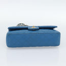 CHANEL Matelasse 25 Chain Shoulder Bag Caviar Skin Blue Gold CC Auth 189073SM-9
