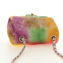 CHANEL Mini Matelasse 17 Chain Bag Sequin Multicolor Gold CC Auth 189074SM-6