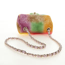 CHANEL Mini Matelasse 17 Chain Bag Sequin Multicolor Gold CC Auth 189074SM-7