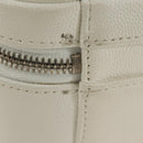 CHANEL CC Figley Matelasse Chain Bag Caviar Skin White Silver CC Auth 189075SM-19