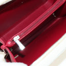 CHANEL CC Figley Matelasse Chain Bag Caviar Skin White Silver CC Auth 189075SM-10