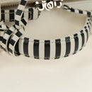CHANEL CC Figley Matelasse Chain Bag Caviar Skin White Silver CC Auth 189075SM-7