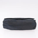 CHANEL Chain Shoulder Bag Leather Navy Gold CC Auth 189076-5