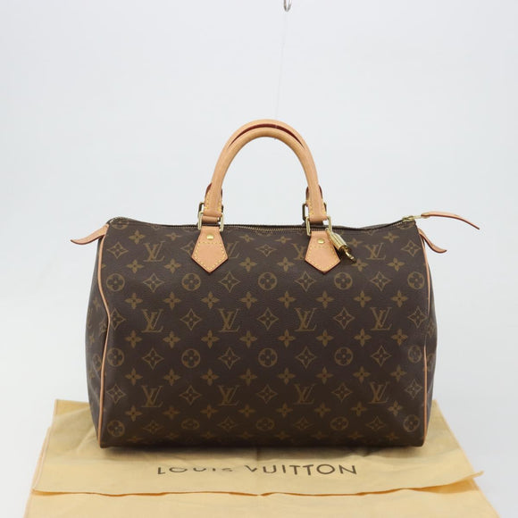 LOUIS VUITTON Monogram Speedy 35 Hand Bag M41524 LV Auth 189081SV