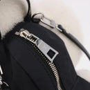 LOUIS VUITTON Monogram Vivienne Backpack Nylon Black LV Auth 189088SM-22