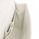 CHANEL Chain Matelasse 25 Bag Patent leather Yellow Silver CC Auth 189089-25