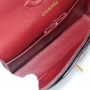 CHANEL V stitch Chain Shoulder Bag Lamb Skin Black Gold CC Auth 189090M-16