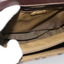 FENDI Zucca Canvas Shoulder Bag Black Brown Auth 189091SV-16