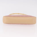 GUCCI Bamboo GG Canvas Shoulder Bag Pink Gold 001 3870 Auth 189093V-5