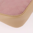 GUCCI Bamboo GG Canvas Shoulder Bag Pink Gold 001 3870 Auth 189093V-15