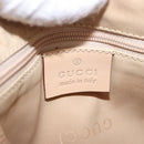 GUCCI Bamboo GG Canvas Shoulder Bag Pink Gold 001 3870 Auth 189093V-21