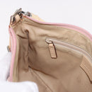 GUCCI Bamboo GG Canvas Shoulder Bag Pink Gold 001 3870 Auth 189093V-24