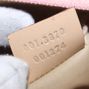 GUCCI Bamboo GG Canvas Shoulder Bag Pink Gold 001 3870 Auth 189093V-11