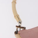 GUCCI Bamboo GG Canvas Shoulder Bag Pink Gold 001 3870 Auth 189093V-8