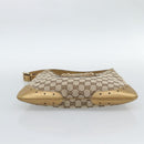 GUCCI GG Canvas Hand Bag Beige Gold 145778 Auth 189094V-9