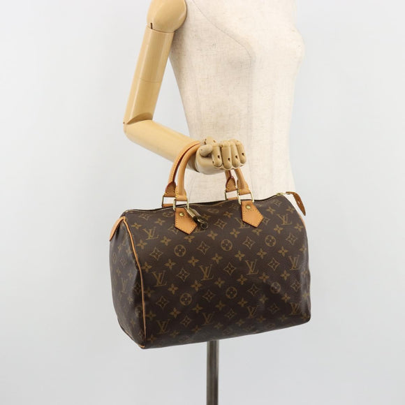 LOUIS VUITTON Monogram Speedy 30 Handtas M41526 LV Auth 189095SV