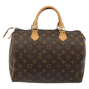 LOUIS VUITTON Monogram Speedy 30 Handtas M41526 LV Auth 189095SV-2