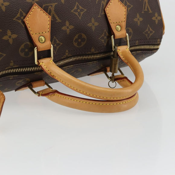 LOUIS VUITTON Monogram Speedy 30 Handtas M41526 LV Auth 189095SV