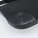 PRADA Shoulder Bag Nylon Black Silver Auth 189098A-16