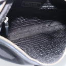 PRADA Shoulder Bag Nylon Black Silver Auth 189098A-11
