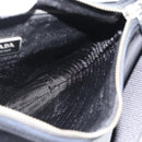 PRADA Shoulder Bag Nylon Black Silver Auth 189098A-19