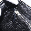PRADA Shoulder Bag Nylon Black Silver Auth 189098A-21