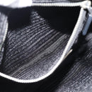 PRADA Shoulder Bag Nylon Black Silver Auth 189098A-22