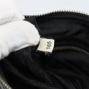 PRADA Shoulder Bag Nylon Black Silver Auth 189098A-12