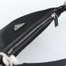 PRADA Shoulder Bag Nylon Black Silver Auth 189098A-6