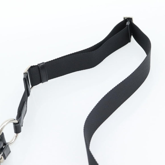 PRADA Shoulder Bag Nylon Black Silver Auth 189098A