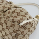 GUCCI GG Canvas Abbey Shoulder Bag Beige Gold 190525 Auth 189100A-10