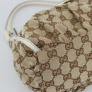 GUCCI GG Canvas Abbey Shoulder Bag Beige Gold 190525 Auth 189100A-11