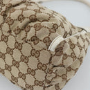 GUCCI GG Canvas Abbey Shoulder Bag Beige Gold 190525 Auth 189100A-12