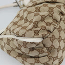 GUCCI GG Canvas Abbey Shoulder Bag Beige Gold 190525 Auth 189100A-13