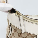 GUCCI GG Canvas Abbey Shoulder Bag Beige Gold 190525 Auth 189100A-14