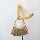 GUCCI GG Canvas Abbey Shoulder Bag Beige Gold 190525 Auth 189100A-22