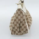 GUCCI GG Canvas Abbey Shoulder Bag Beige Gold 190525 Auth 189100A-5