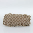 GUCCI GG Canvas Abbey Shoulder Bag Beige Gold 190525 Auth 189100A-9