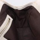 GUCCI New Jackie GG Canvas Shoulder Bag Leather Ivory Gold 145819 Auth 189101A-17