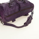 BALENCIAGA Zazigi Hand Bag Leather 2way Purple 128523 Auth 189102M-8