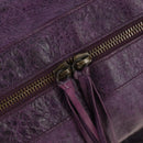 BALENCIAGA Zazigi Hand Bag Leather 2way Purple 128523 Auth 189102M-21