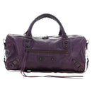 BALENCIAGA Zazigi Hand Bag Leather 2way Purple 128523 Auth 189102M-13